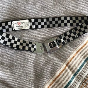 Seatbelt buckle mustang belt